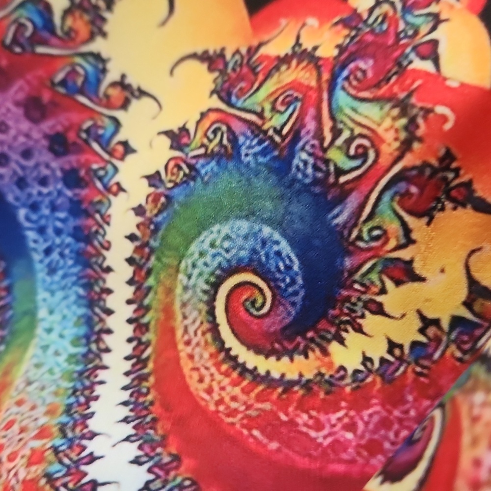 Colorful Swirl Pattern Women's Top - Picture 7 of 7